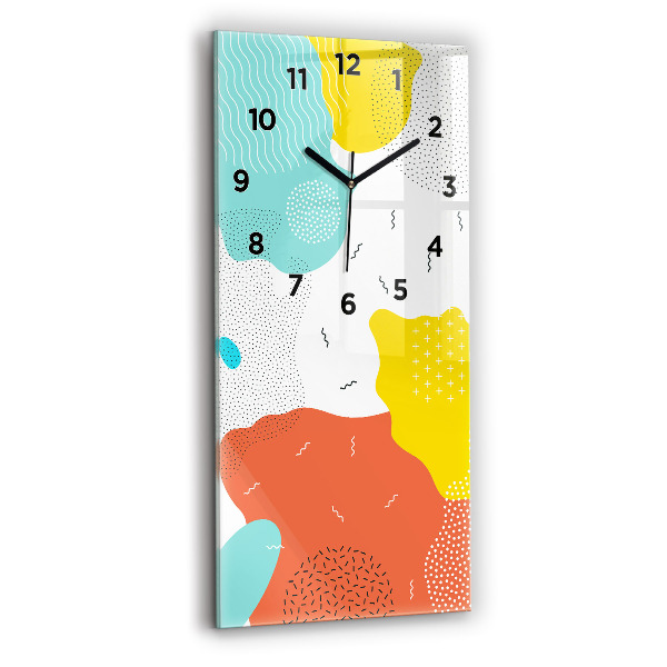 Horloge rectangulaire verticale Abstraction POP