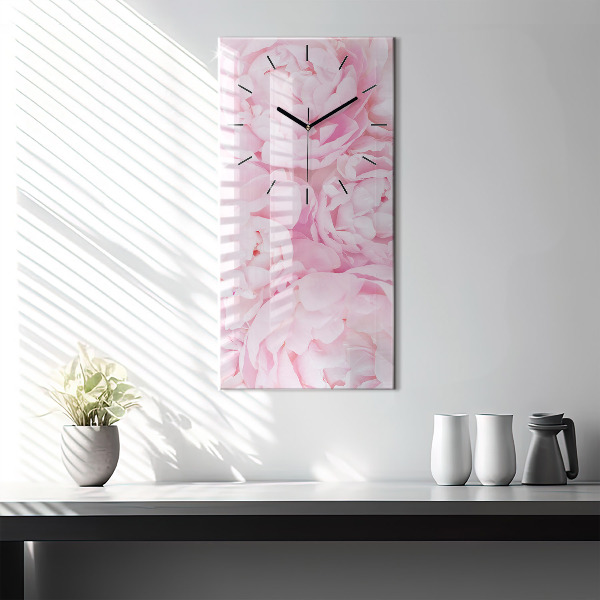 Horloge rectangulaire verticale Fleurs en fleurs