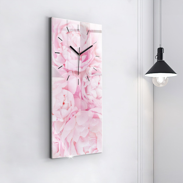 Horloge rectangulaire verticale Fleurs en fleurs