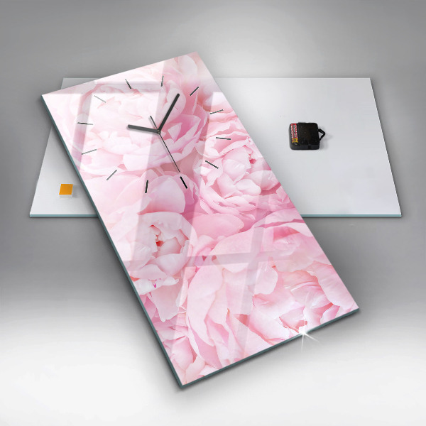Horloge rectangulaire verticale Fleurs en fleurs