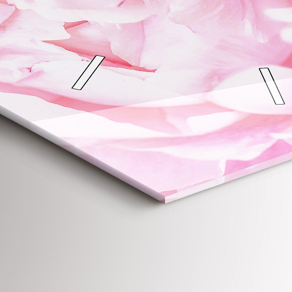 Horloge rectangulaire verticale Fleurs en fleurs