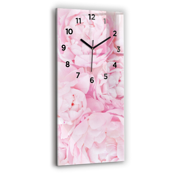 Horloge rectangulaire verticale Fleurs en fleurs