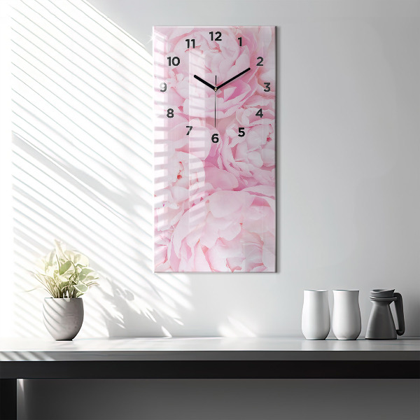 Horloge rectangulaire verticale Fleurs en fleurs