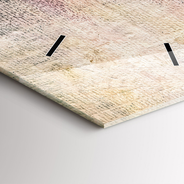 Horloge rectangulaire verticale Abstraction peinte