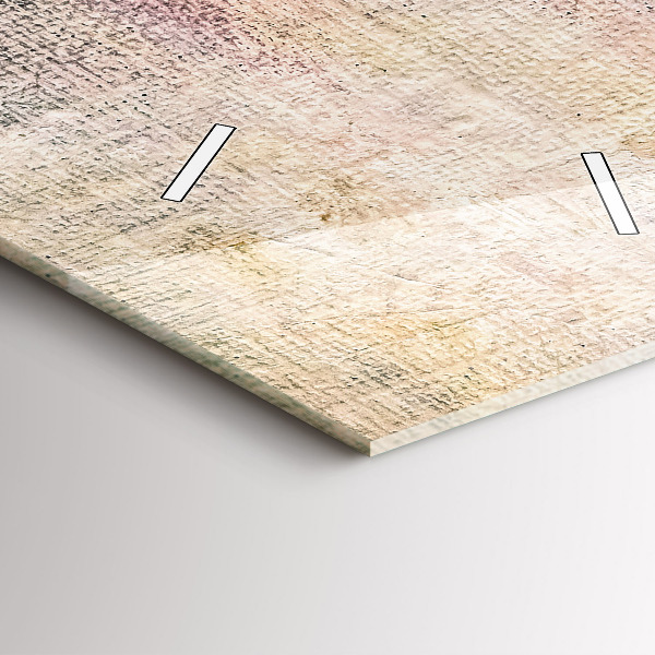 Horloge rectangulaire verticale Abstraction peinte