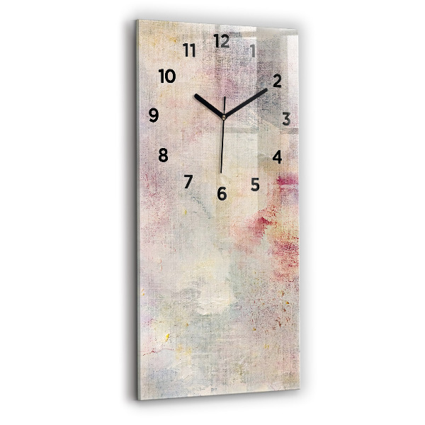 Horloge rectangulaire verticale Abstraction peinte