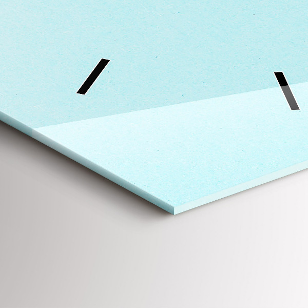 Horloge rectangulaire verticale Motif pastel