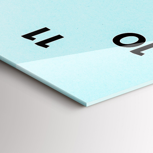 Horloge rectangulaire verticale Motif pastel