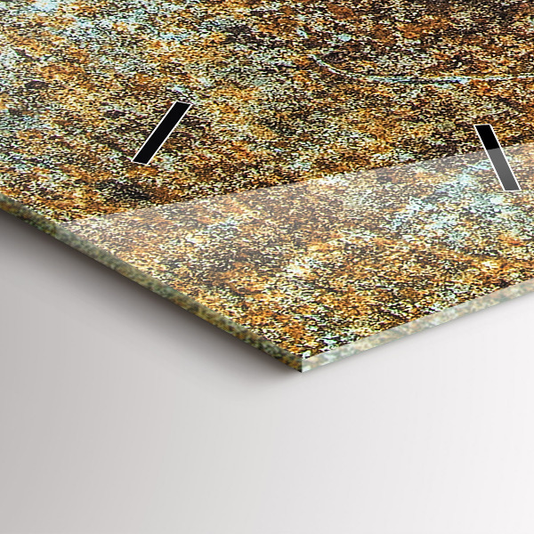 Horloge rectangulaire verticale Texture de vieux métal