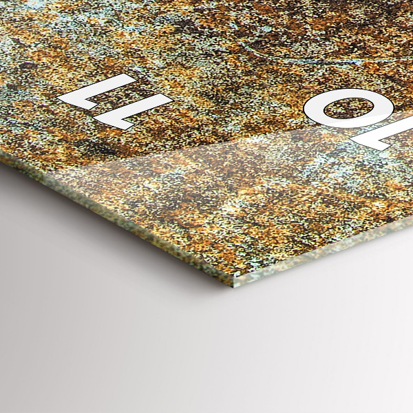 Horloge rectangulaire verticale Texture de vieux métal