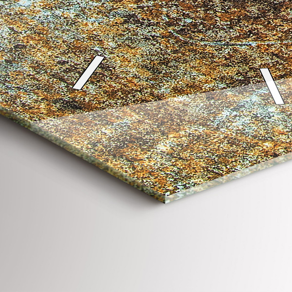 Horloge rectangulaire verticale Texture de vieux métal