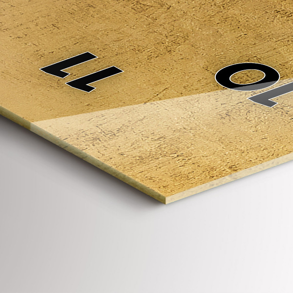 Horloge rectangulaire verticale Toile décorative