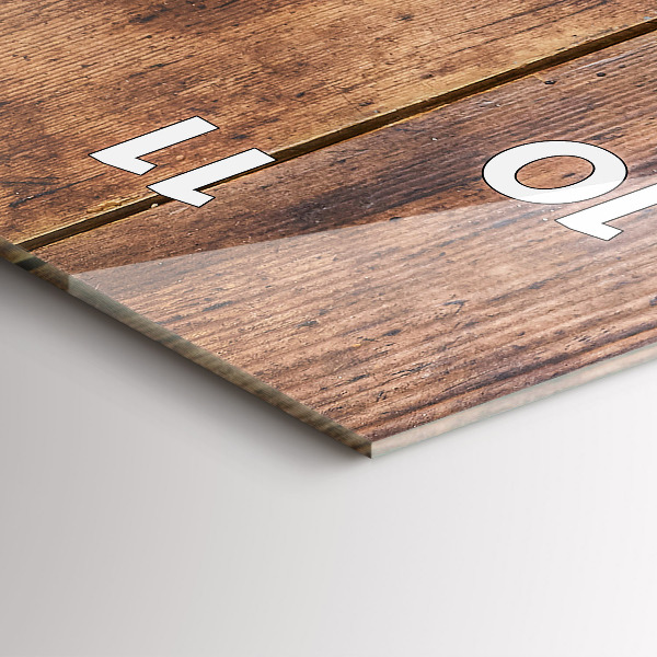 Horloge rectangulaire verticale Bois rustique