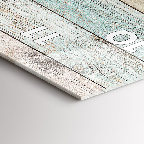 Horloge rectangulaire verticale Des planches colorées