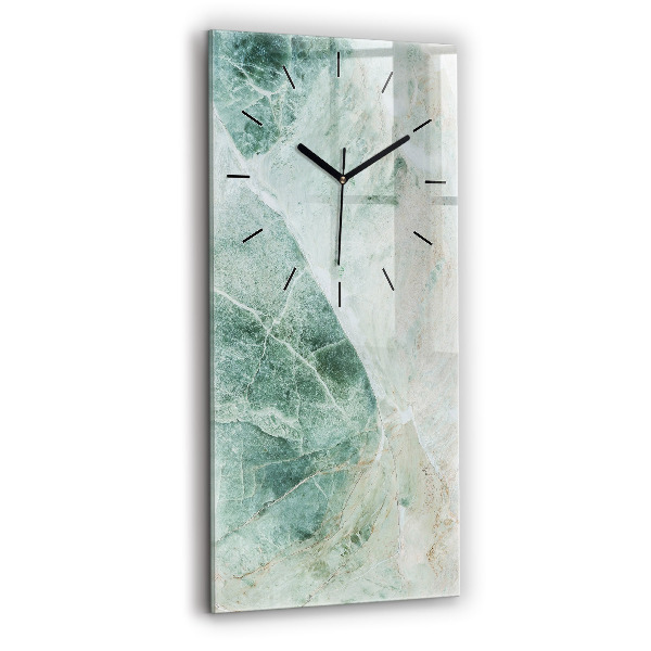 Horloge rectangulaire verticale Texture de pierre de marbre