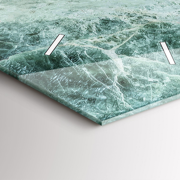 Horloge rectangulaire verticale Texture de pierre de marbre