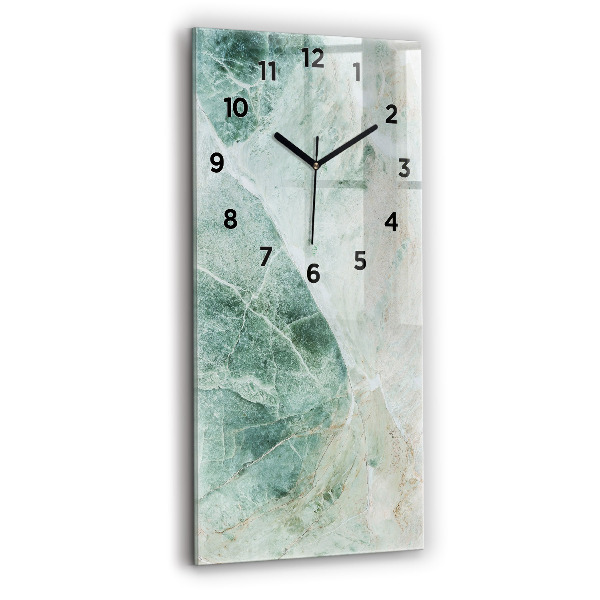 Horloge rectangulaire verticale Texture de pierre de marbre