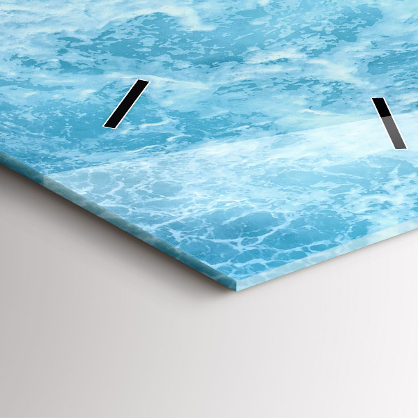 Horloge rectangulaire verticale Eau de mer