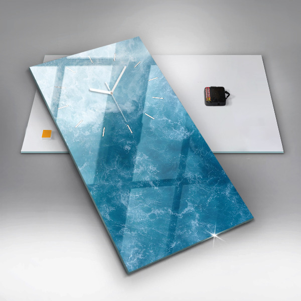 Horloge rectangulaire verticale Eau de mer