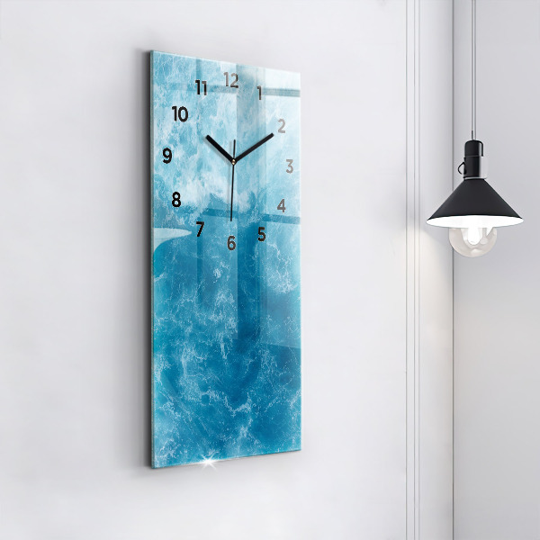 Horloge rectangulaire verticale Eau de mer