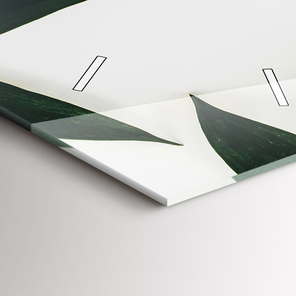 Horloge rectangulaire verticale Cadre de feuille