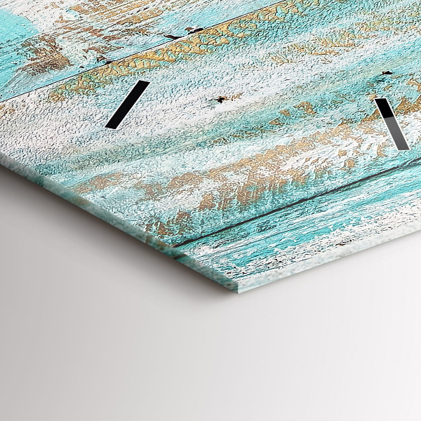 Horloge rectangulaire verticale Tableaux bleus