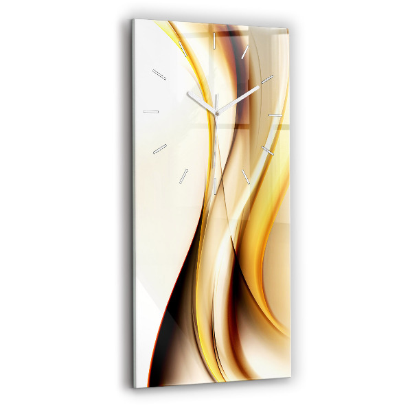 Horloge rectangulaire verticale Vague abstraite