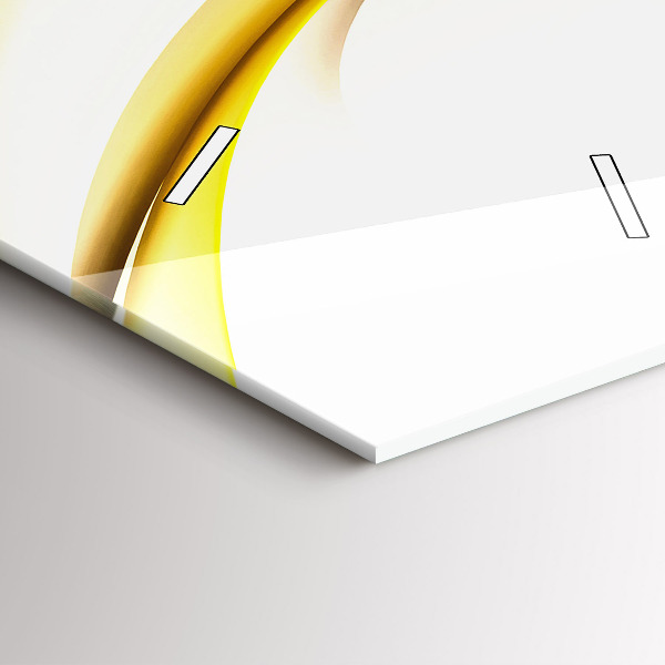 Horloge rectangulaire verticale Vague abstraite