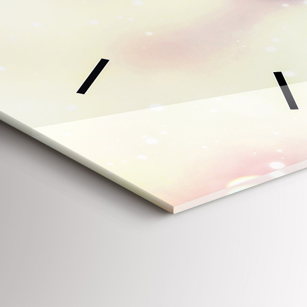 Horloge rectangulaire verticale Fleurs de printemps