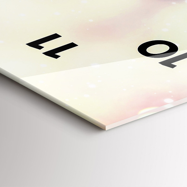 Horloge rectangulaire verticale Fleurs de printemps