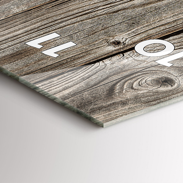 Horloge rectangulaire verticale Tournesols sur planches