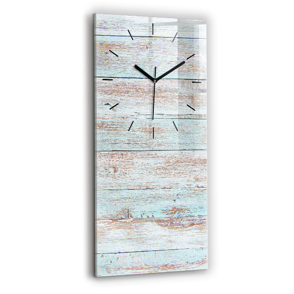 Horloge rectangulaire verticale Bois pastel
