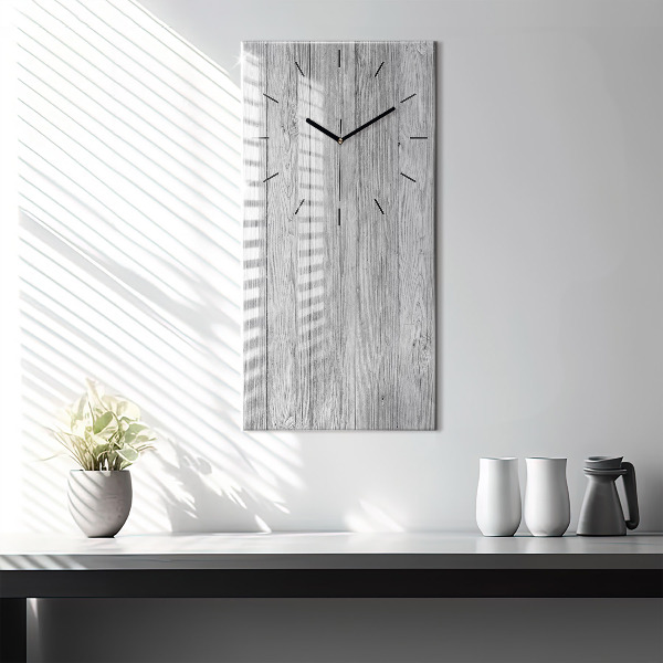Horloge rectangulaire verticale Panneaux en bois