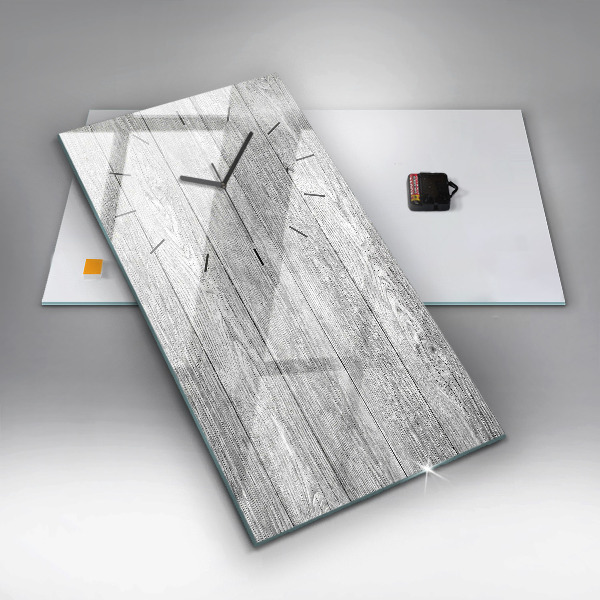 Horloge rectangulaire verticale Panneaux en bois