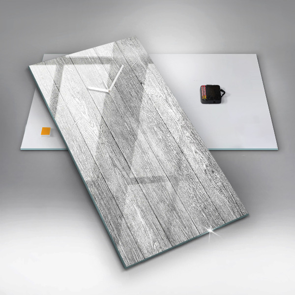 Horloge rectangulaire verticale Panneaux en bois