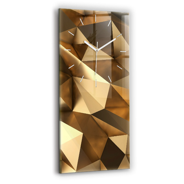 Horloge rectangulaire verticale Texture géométrique