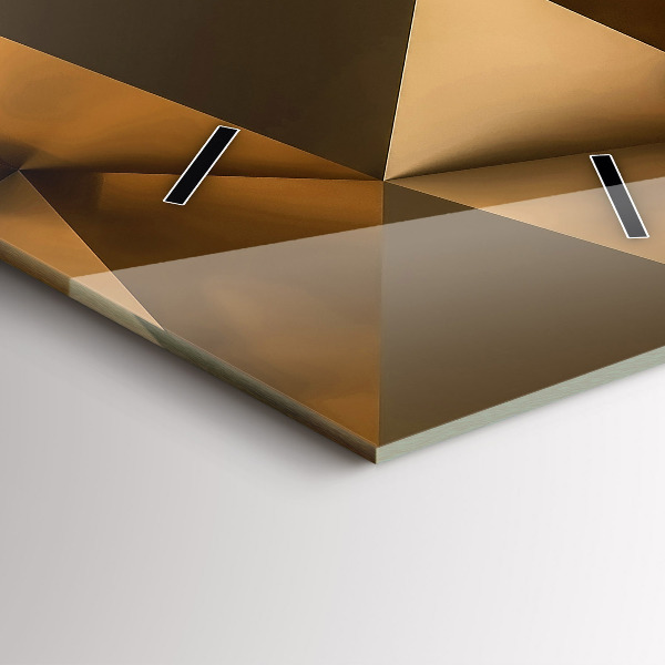 Horloge rectangulaire verticale Texture géométrique