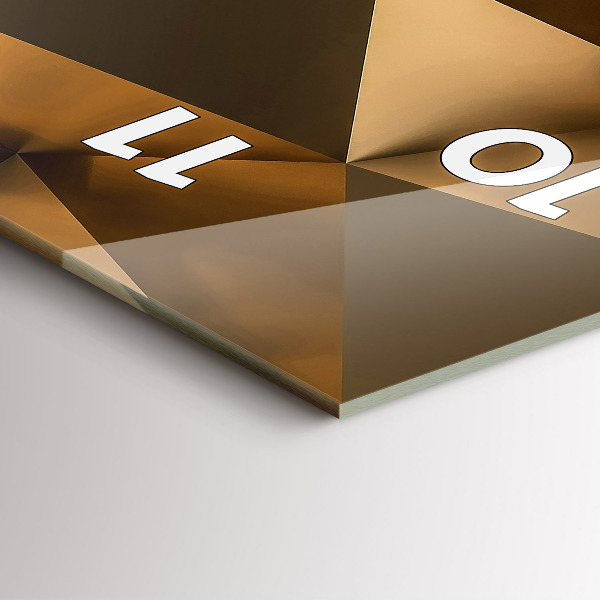 Horloge rectangulaire verticale Texture géométrique