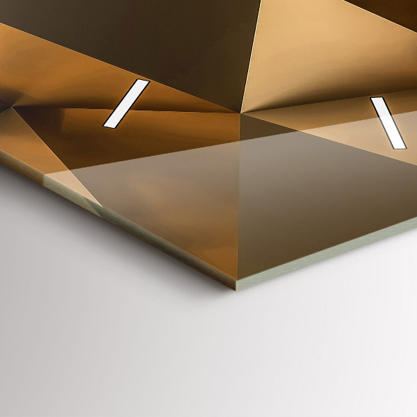 Horloge rectangulaire verticale Texture géométrique