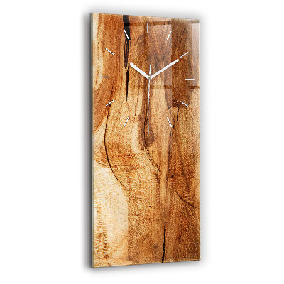 Horloge rectangulaire verticale Texture du bois