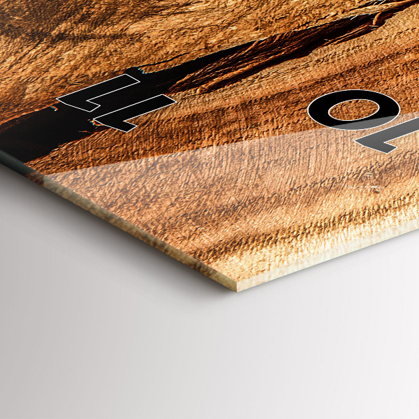 Horloge rectangulaire verticale Texture du bois