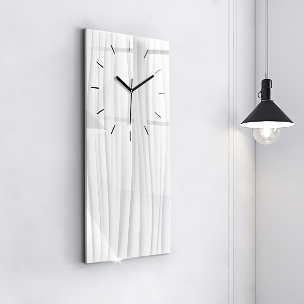 Horloge rectangulaire verticale Texture des vagues