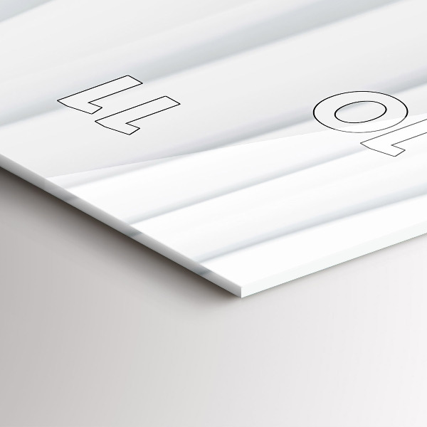 Horloge rectangulaire verticale Texture des vagues