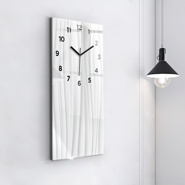 Horloge rectangulaire verticale Texture des vagues