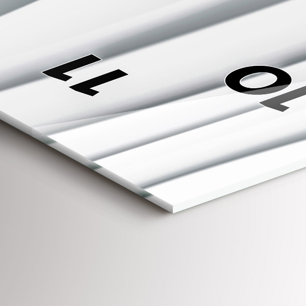 Horloge rectangulaire verticale Texture des vagues