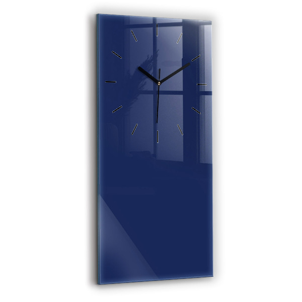 Horloge murale verticale Couleur bleu marine