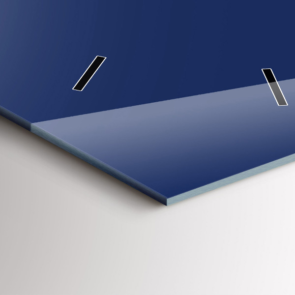 Horloge murale verticale Couleur bleu marine