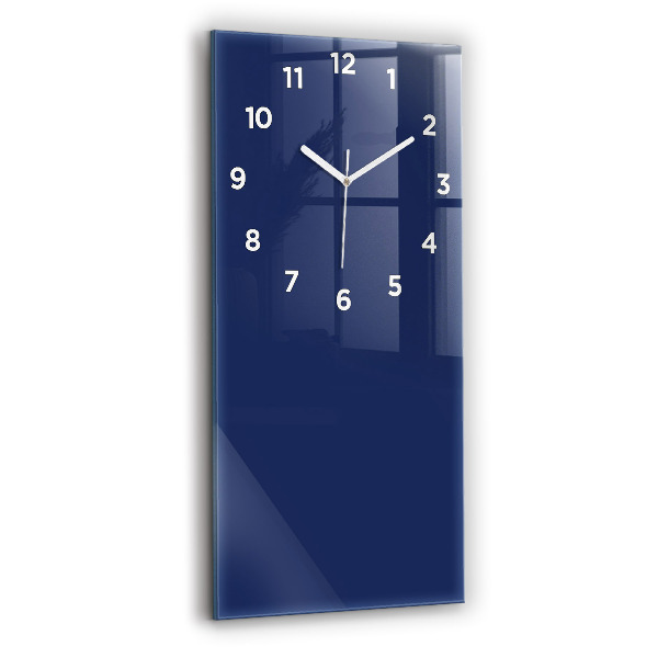 Horloge murale verticale Couleur bleu marine