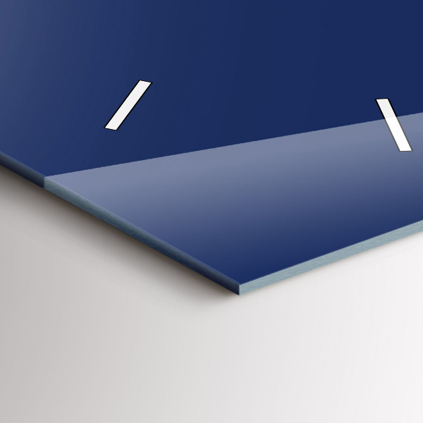 Horloge murale verticale Couleur bleu marine