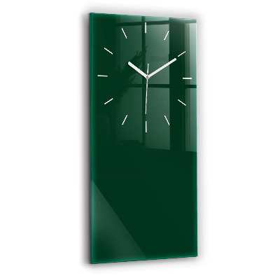 Horloge murale verticale Couleur vert bouteille